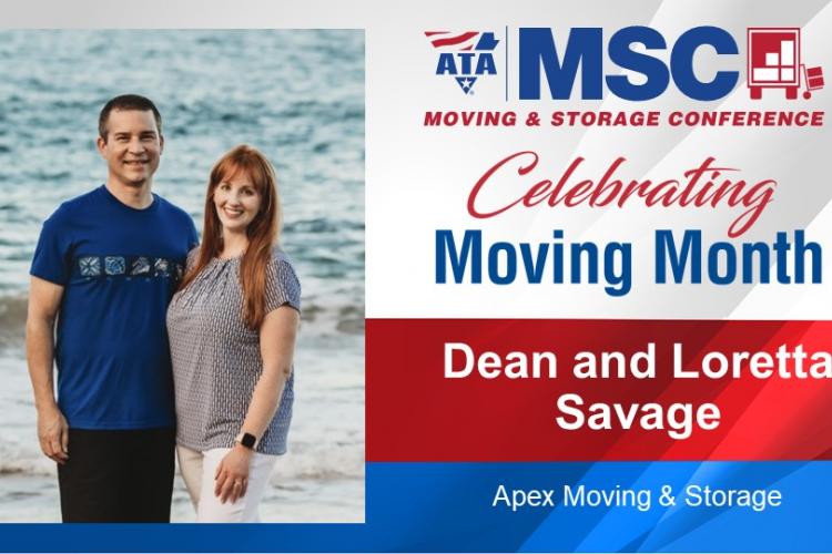 Moving Month: Mover Highlight:  Dean and Loretta Savage – Apex Moving & Storage